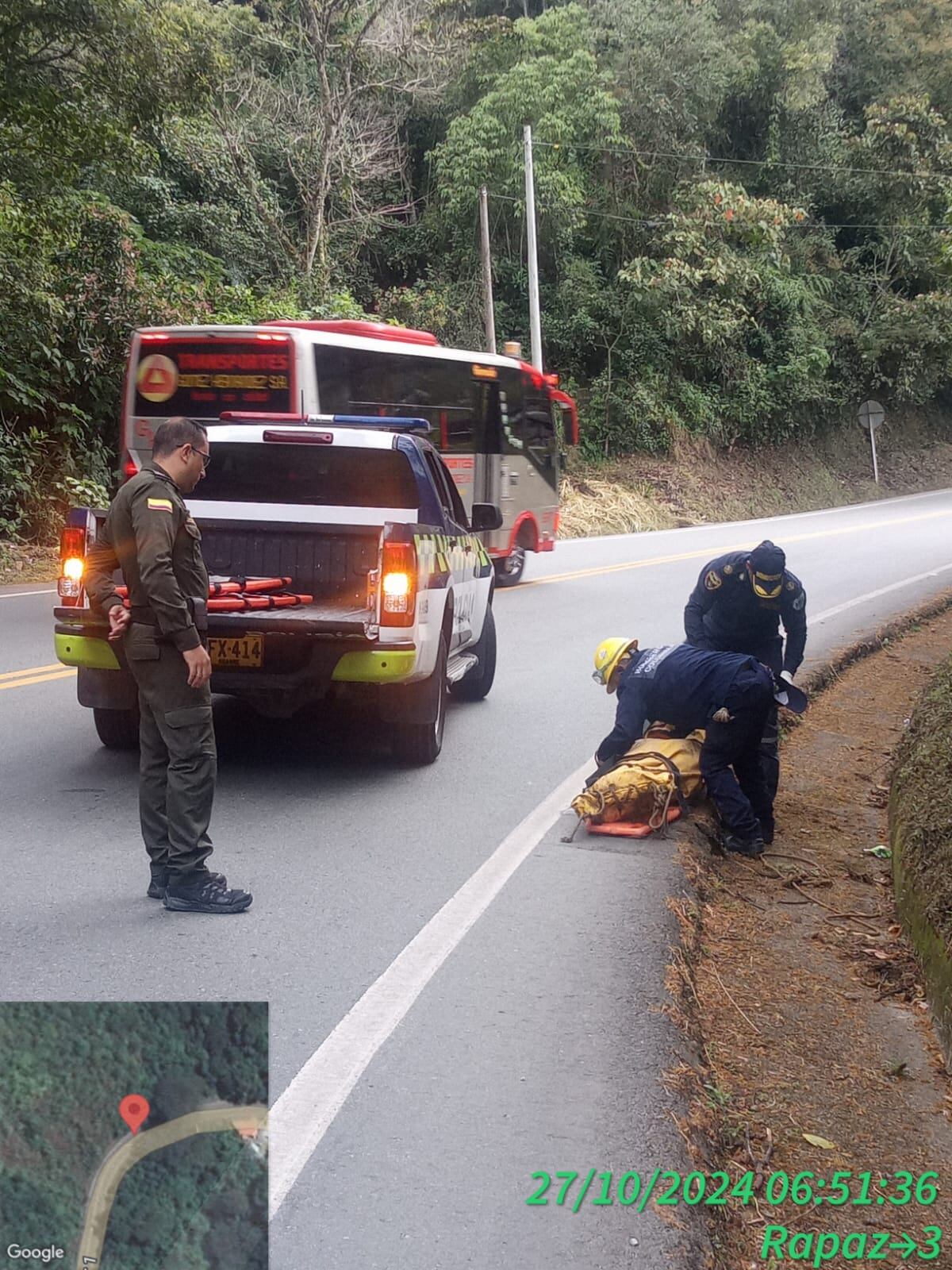 Las autoridades reportaron el hallazgo de cuatro cuerpos sin vida en la carretera hacia el Urabá antioqueño.