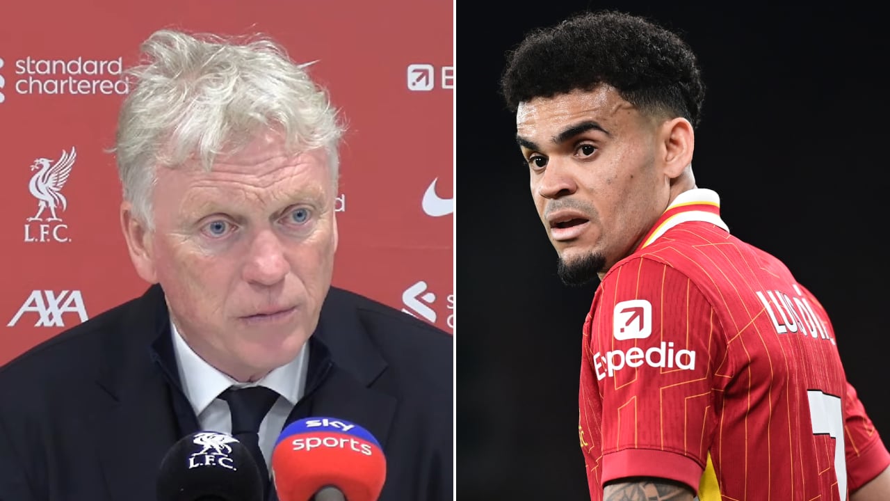 David Moyes, técnico del Everton, se despachó por la supuesta posición adelantada de Luis Díaz