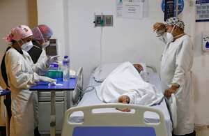 Médicos intensivistas Clinica Juan N Corpas
Localidad de Suba
Bogota enero 12 del 2021
Foto Guillermo Torres Reina / Semana