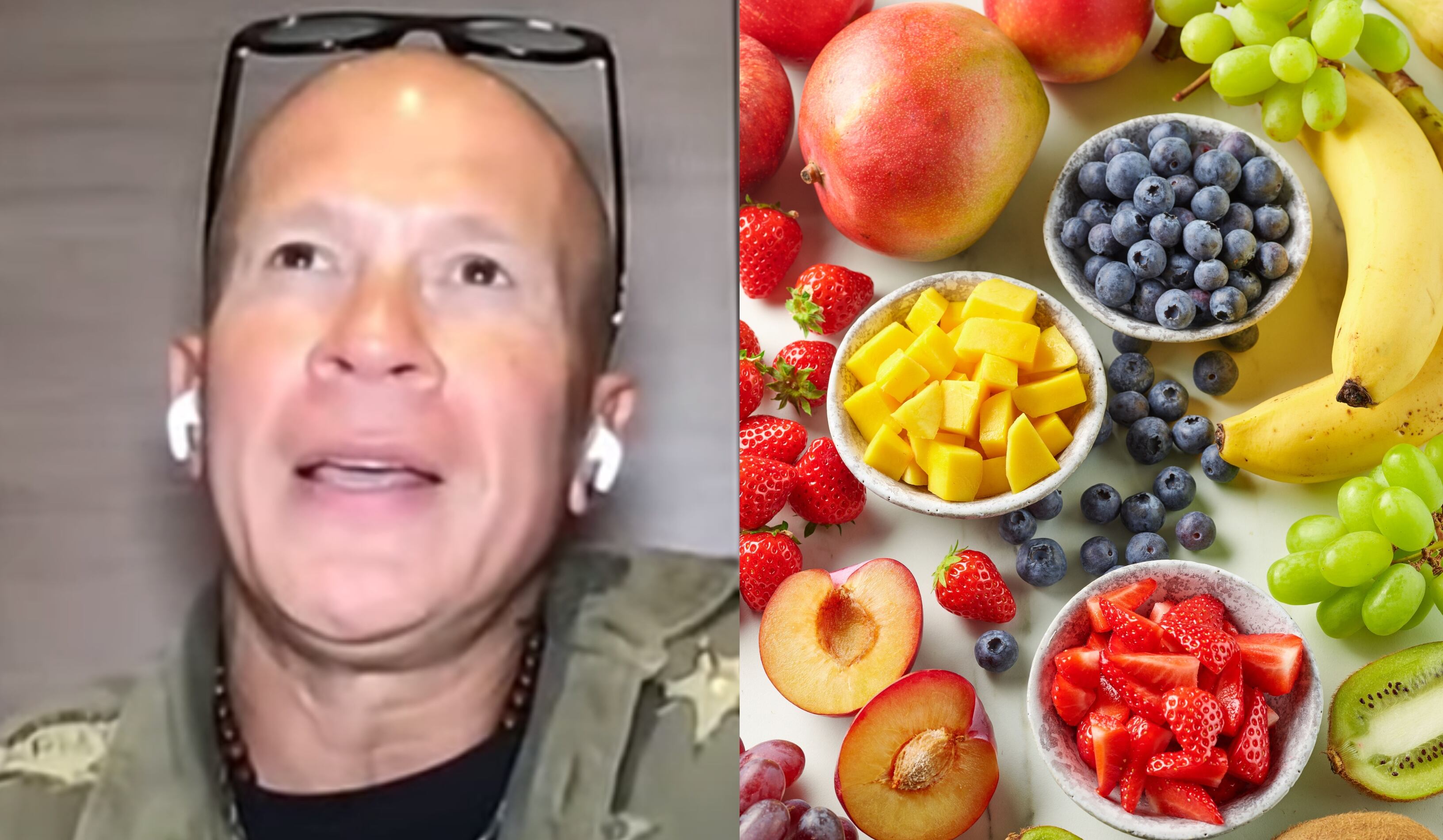 El Dr. Bayter ha generado controversia por su posición frente al consumo de frutas.