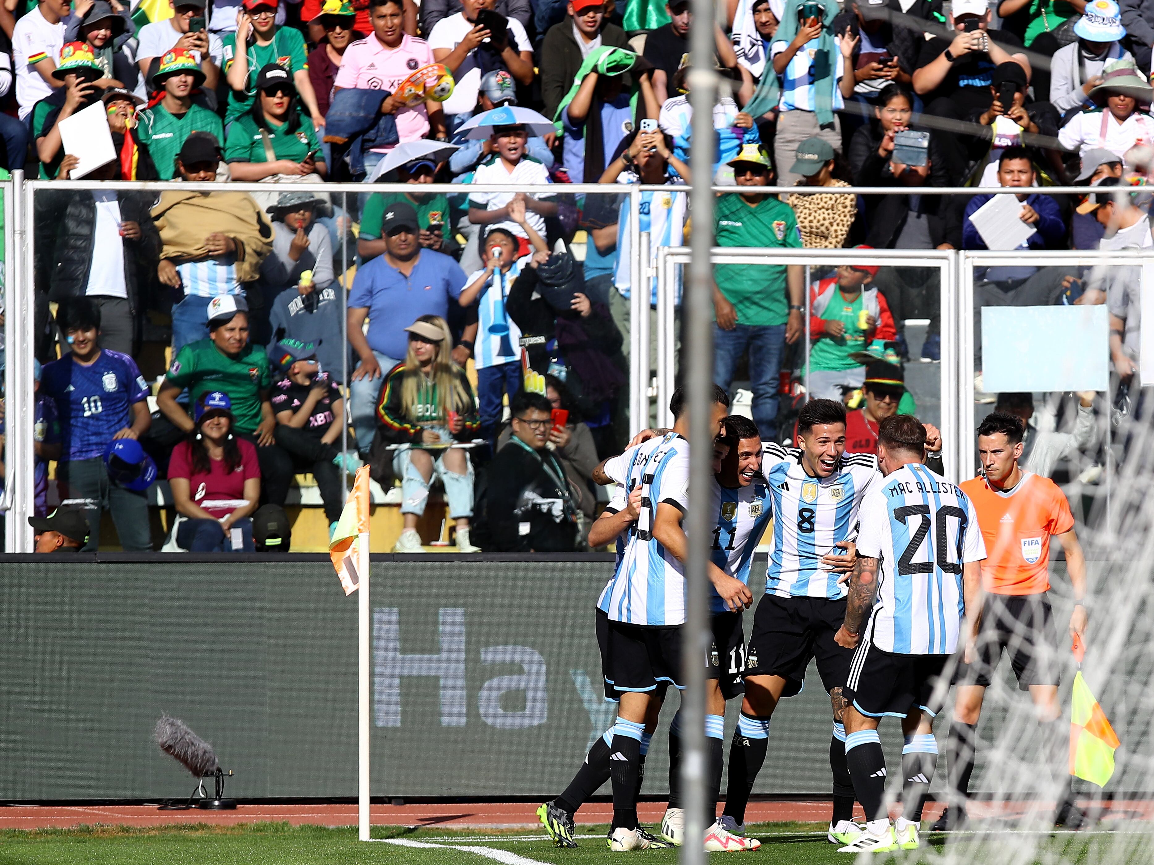 Imágenes del partido entre Bolivia y Argentina por la segunda jornada de las eliminatorias sudamericanas al Mundial del 2026