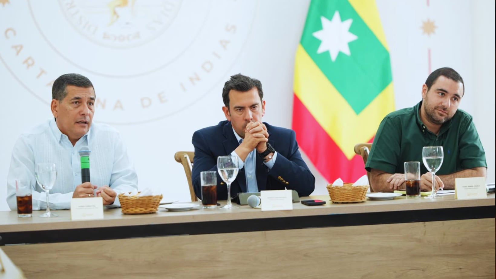 Rodrigo Lara, Dumek Turbay y Yamil Arana.