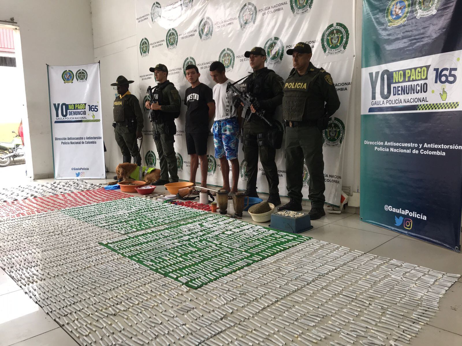 Las autoridades hallaron 5.000 dosis de marihuana.