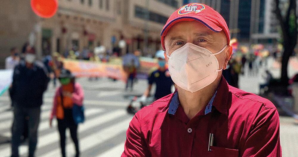 Francisco Maltés, presidente de la CUT, ha sido sindicalista durante 40 años y es una de las caras más visibles del Comité. 