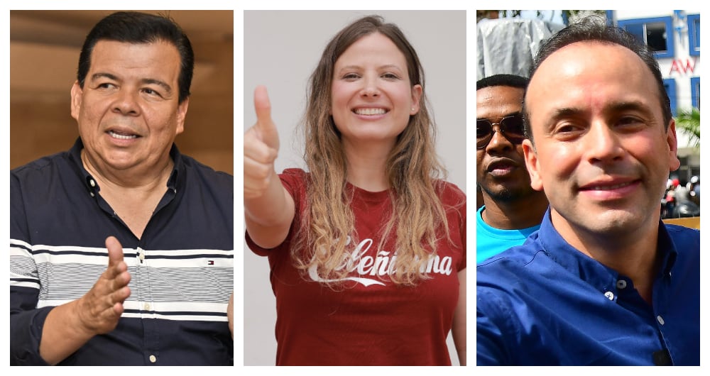 Roberto Ortiz, Diana Rojas y Alejandro Eder