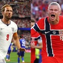 Harry Kane y Erling Haaland