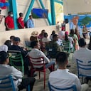 La reinauguración del colegio contó con la presencia del presidente de Colombia, Iván Duque, y el gobernador de San Andrés, Providencia y Santa Catalina, Everth Hawkins.