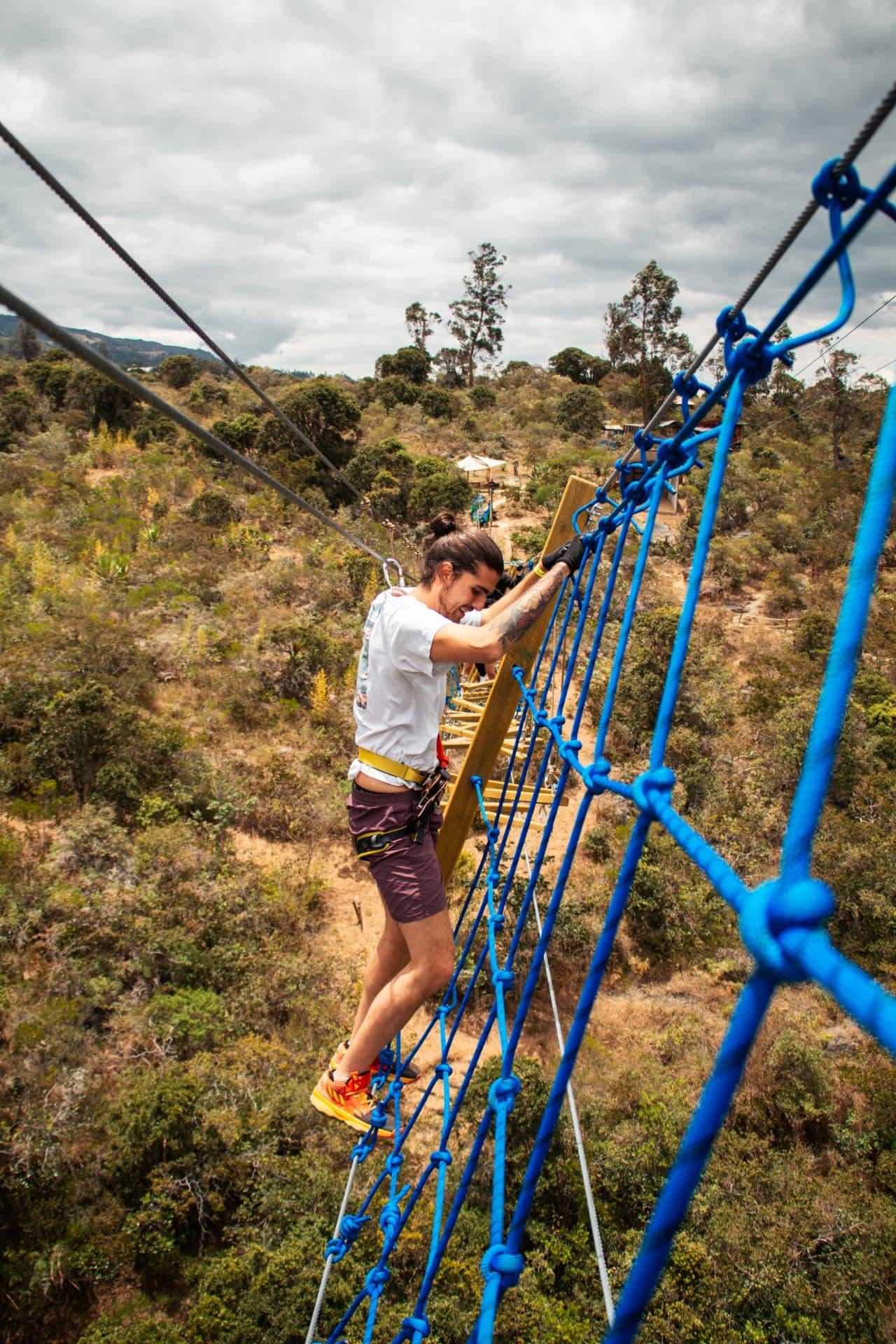Desafío telaraña vertical