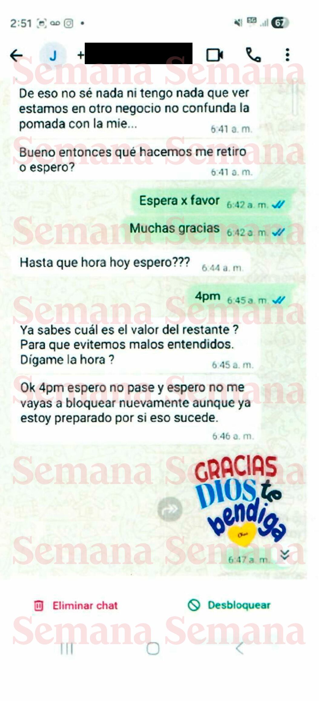 Chats denuncia Angie Rodríguez