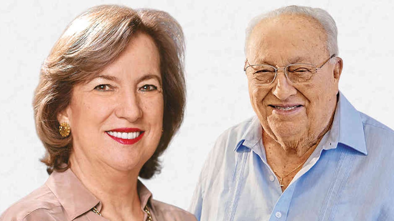 Liliana Vallecilla, presidente del Grupo Carval y Carlos Vallecilla, fundador del Grupo Carval