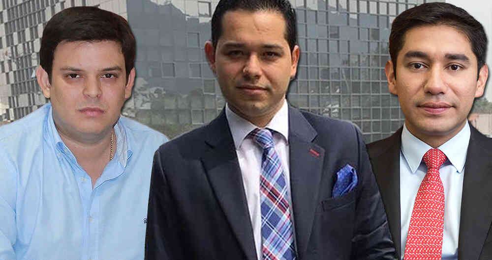 Exgobernador Alejandro Lyons, abogado Leonardo Pinilla, conocido como 'el delator' por contar todo, y el exfiscal Luis Gustavo Moreno, todos salpicados por el 'Cartel de la toga'.