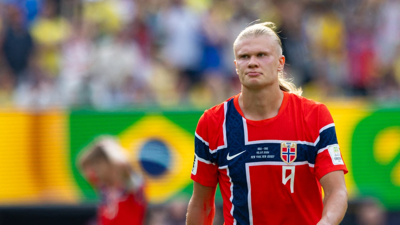 Erling Haaland, jugador de Noruega.