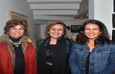 Mariela Sánchez, Cristina Pignalosa y Ana María Gutiérrez de Piñeres.