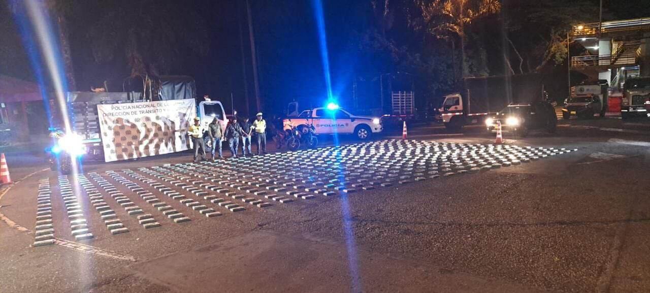 Un total de 600 kilos de cocaína fueron incautados en el peaje de Pipiral.