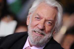 Donald Sutherland en la premiere de 'The Hunger Games: Catching Fire', en 2013.