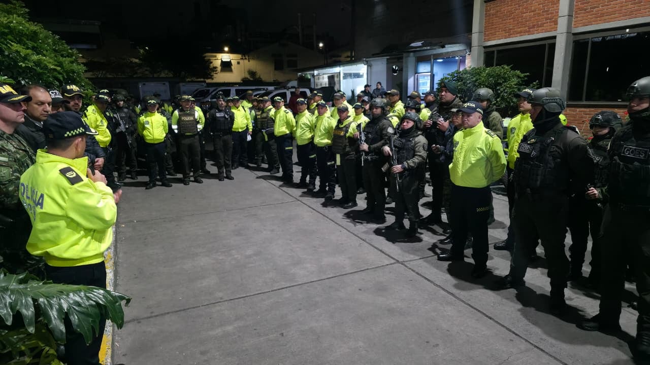 Momentos previos del operativo contra estructuras que secuestraban conductores en vías de Cundinamarca.