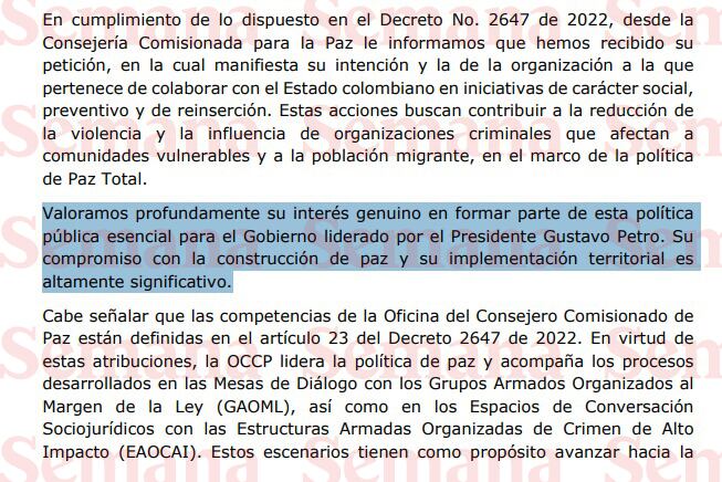 Respuesta Larry Changa