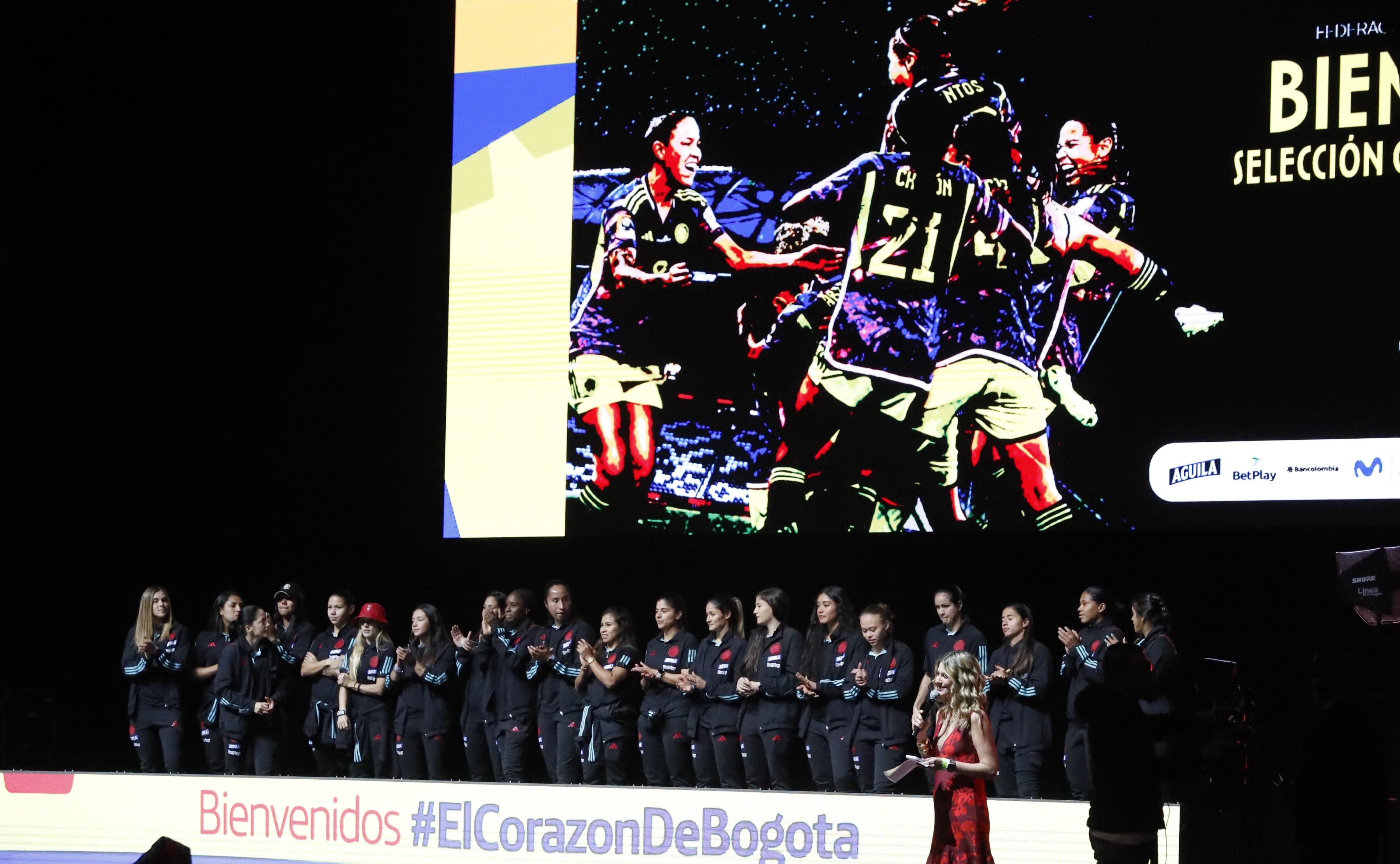 Recibimiento de la Selección Colombia Femenina de Mayores