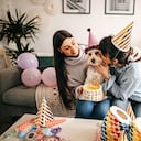Girlfriends having party for their dogs