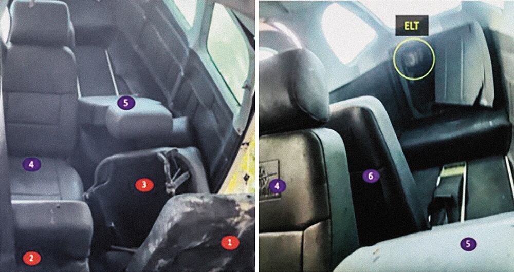   Una de las claves para que los menores sobrevivieran al impacto de la aeronave fue la silla que ocupaban.  Murieron quienes iban en las sillas 1, 2 y 3, mientras que los niños iban en las 4, 5 y 6, donde el accidente generó menos daños. 