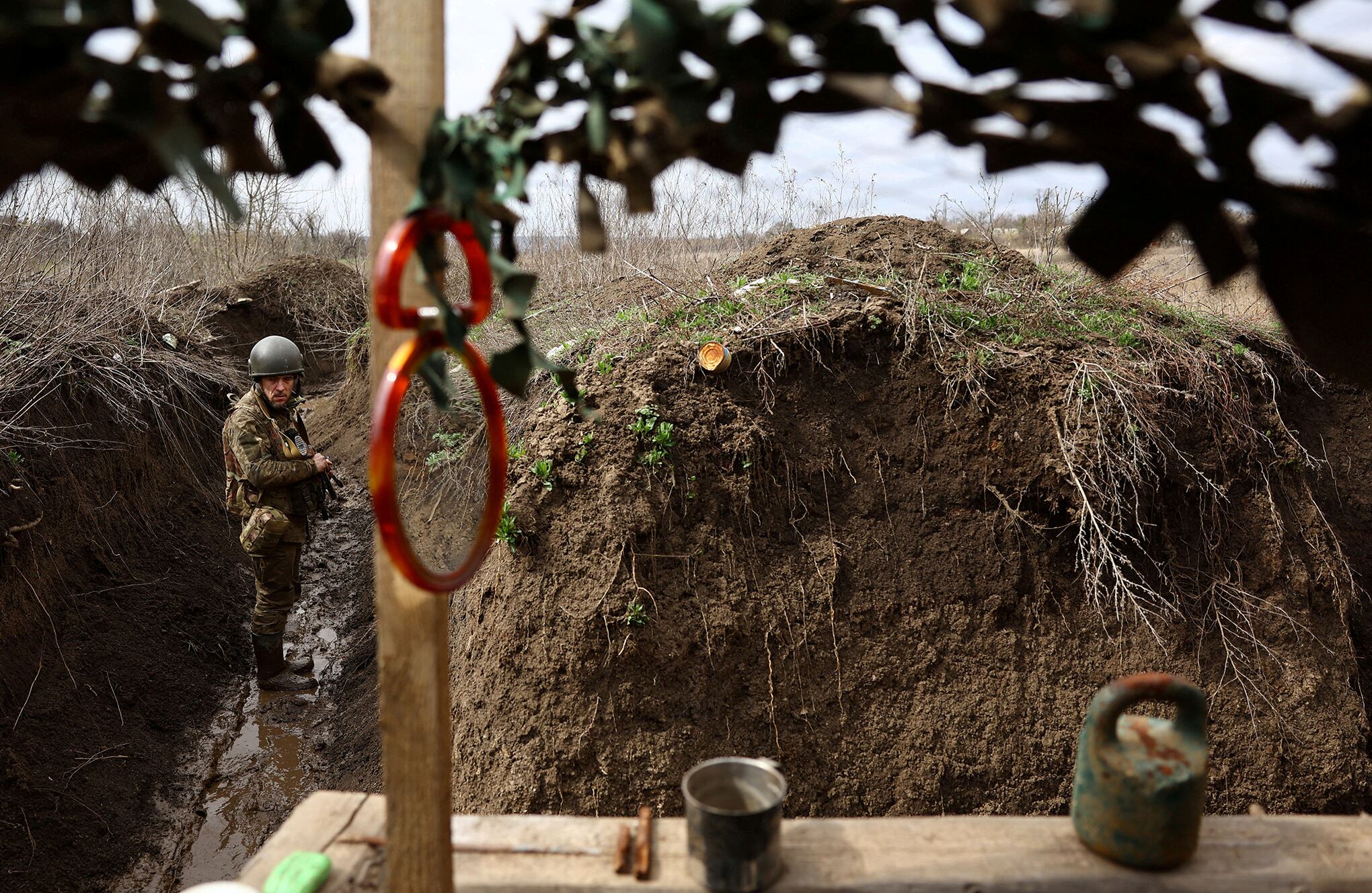 En imágenes : La lucha en las trincheras en el frente de Ucrania