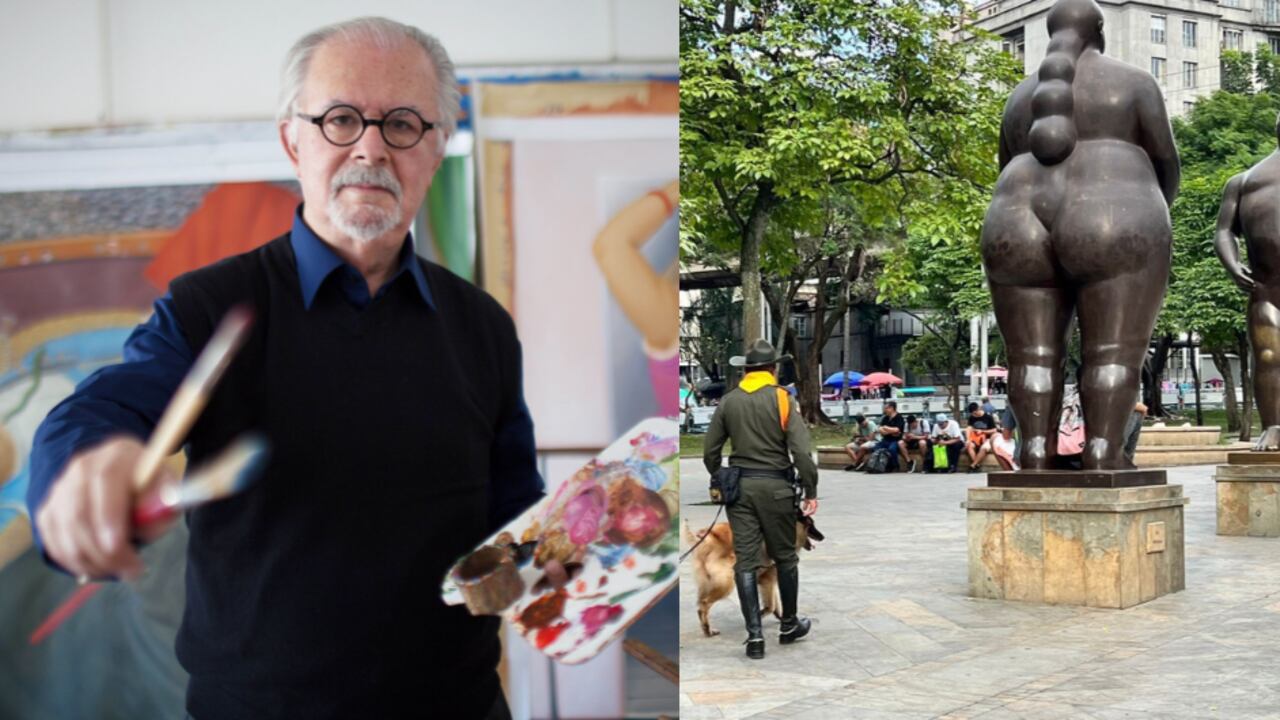Maestro Fernando Botero pide reabrir su plaza en Medellín, blindada por la Policía.