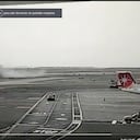 Avión de Latam en aeropuerto de Perú se incendió parcialmente.