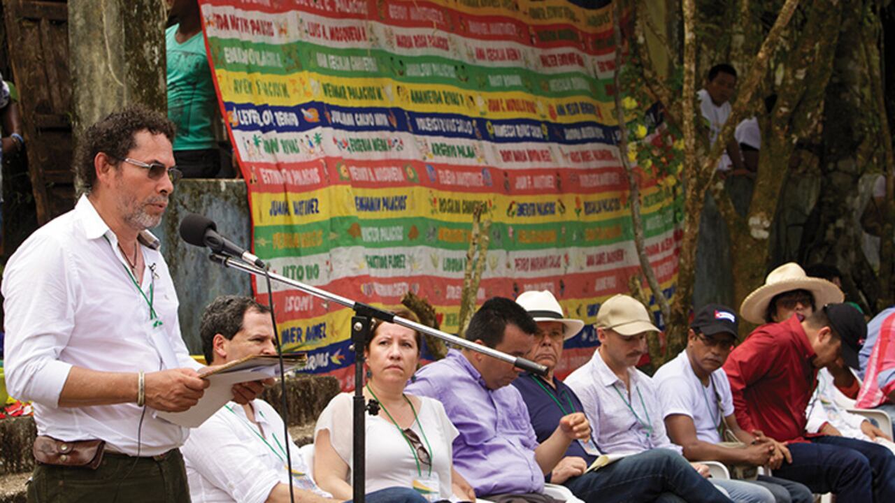Pastor Alape, miembrodel secretariado de las Farc y uno de los negociadores de La Habana, fue el encargado de hacer un reconocimiento público de la responsabilidad de esa guerrilla en la masacre de Bojayá.