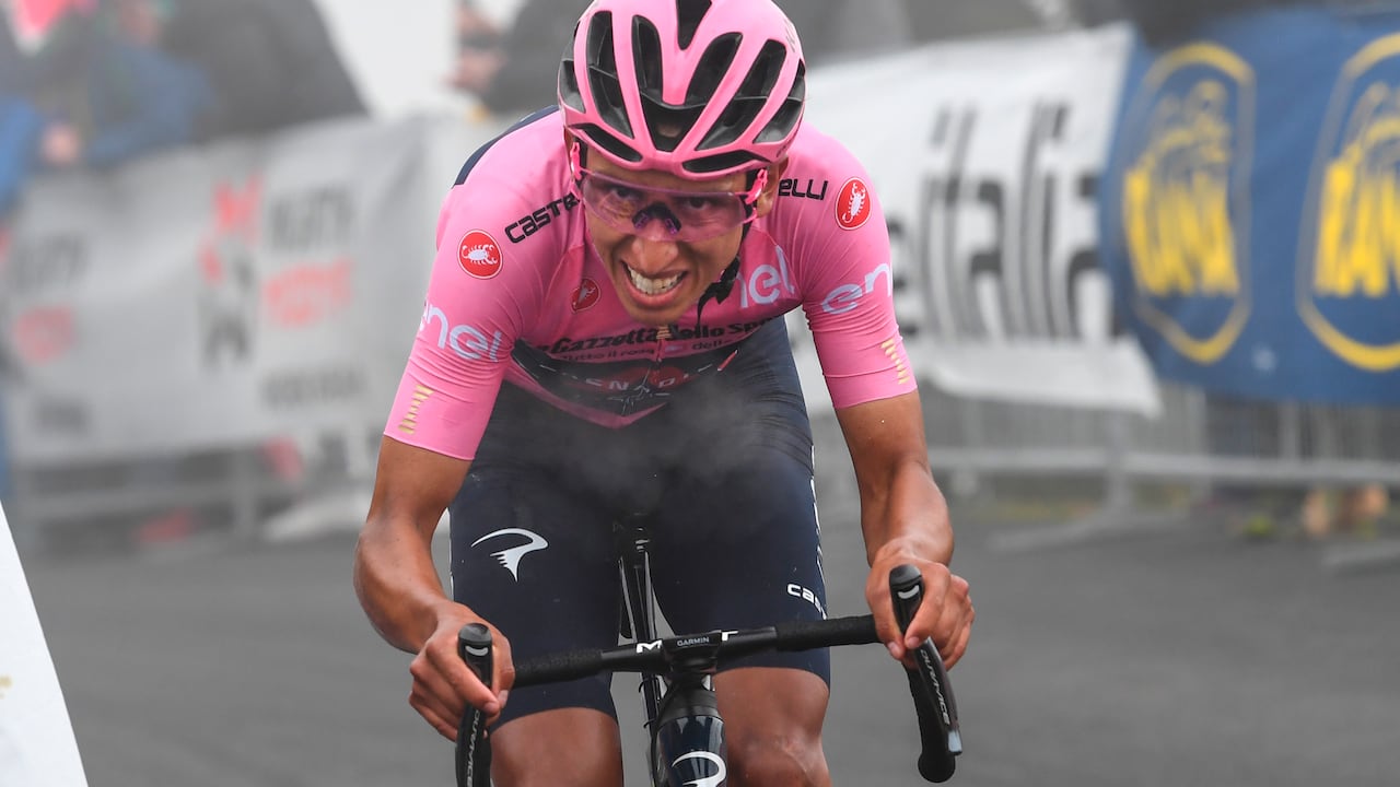 Egan Bernal en el Giro de Italia.
