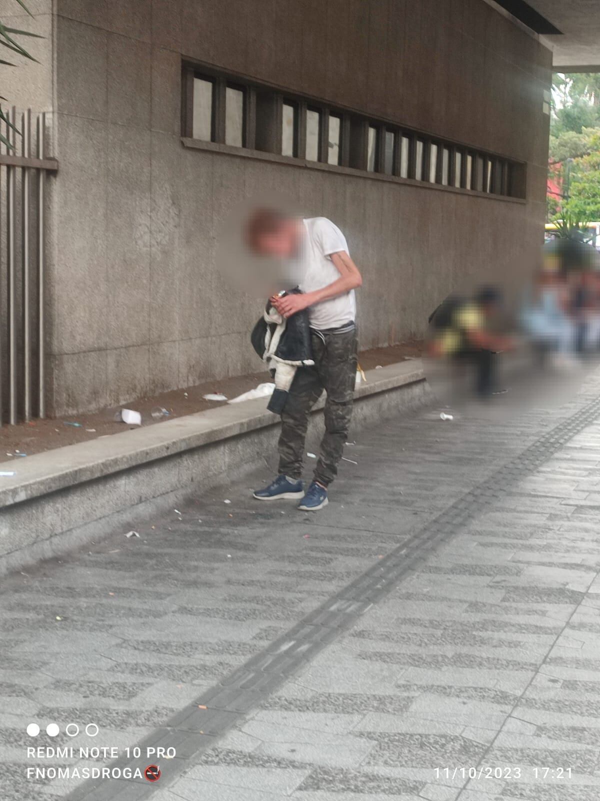 Joven grabado en Medellín