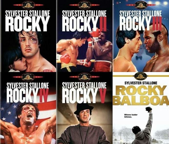 Este es el orden de las elículas de Rocky Balboa.
