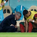 Fernando Santos y Cristiano Ronaldo en el Mundial de Qatar.