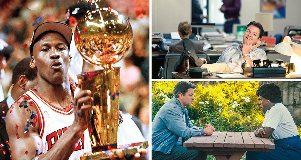 Matt Damon es Sonny Vaccaro, el empleado de Nike que, contra la razón, persiguió el sueño de firmar a Jordan.