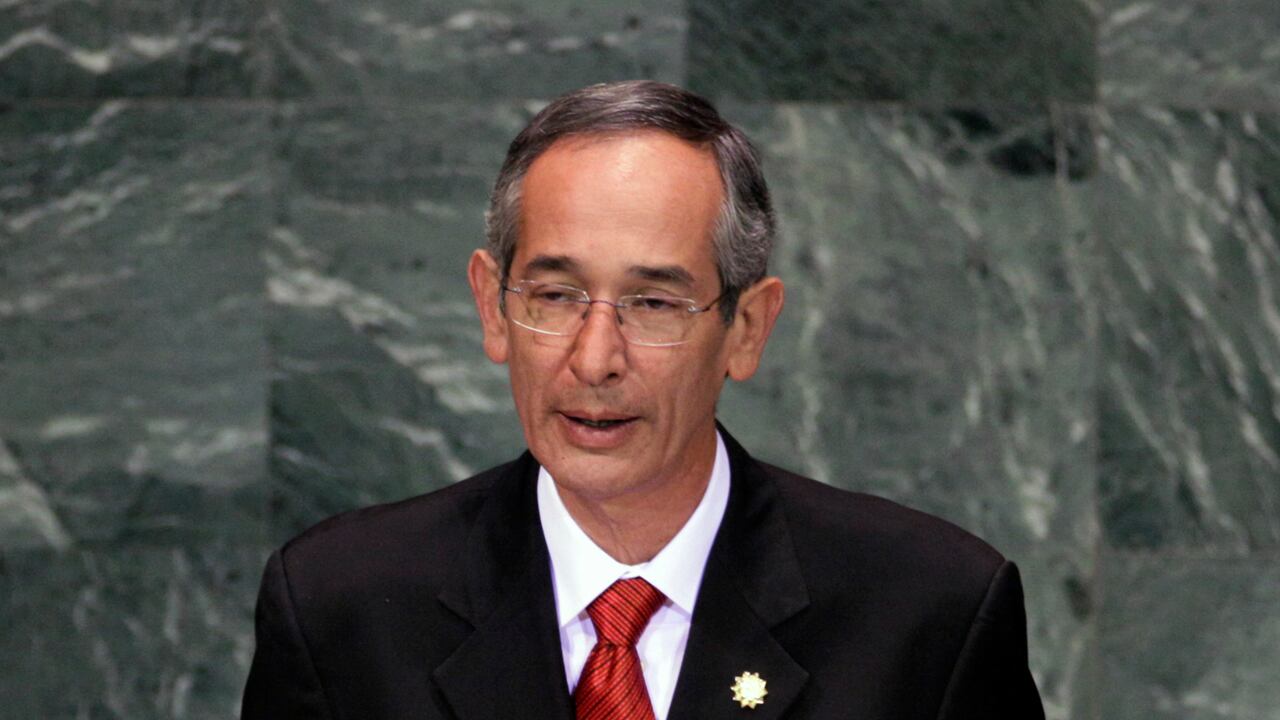 El expresidente fallecido, Álvaro Colom