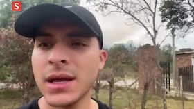 Juan Manuel Olarte, voluntario en medio de incendio en Villa de Leyva, Boyacá.