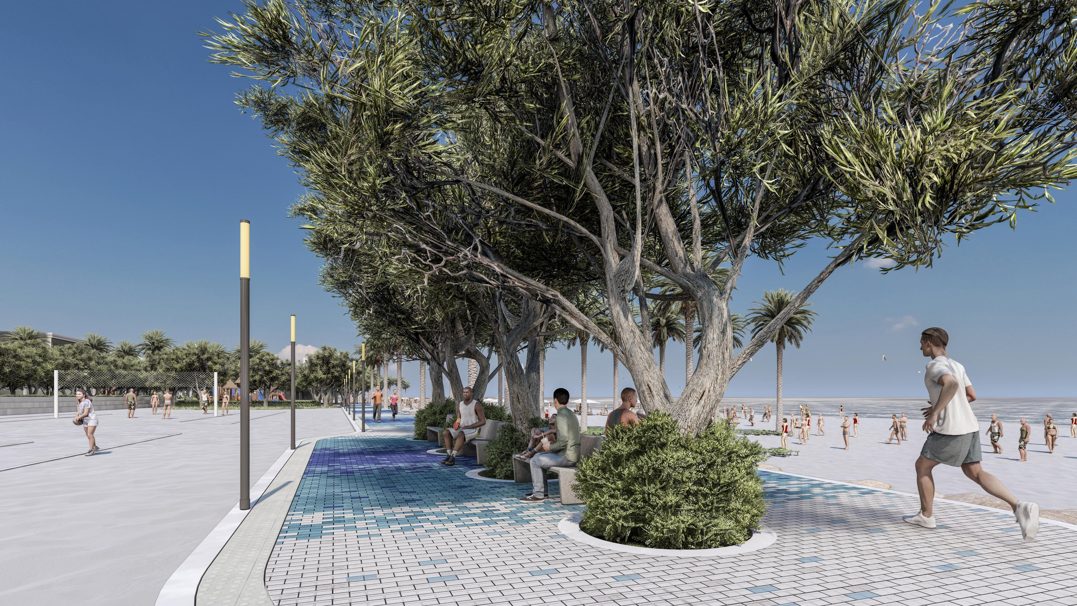 El Gran Malecón del Mar tendrá 3.763 metros lineales de ciclorrutas, 59.306 metros cuadrados de zonas verdes, 14 plazoletas de conexión y articulación y 510 unidades de parqueaderos.