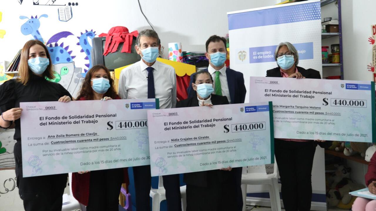 Subsidios exmadres comunitarias y sustitutas, Ministerio de Trabajo