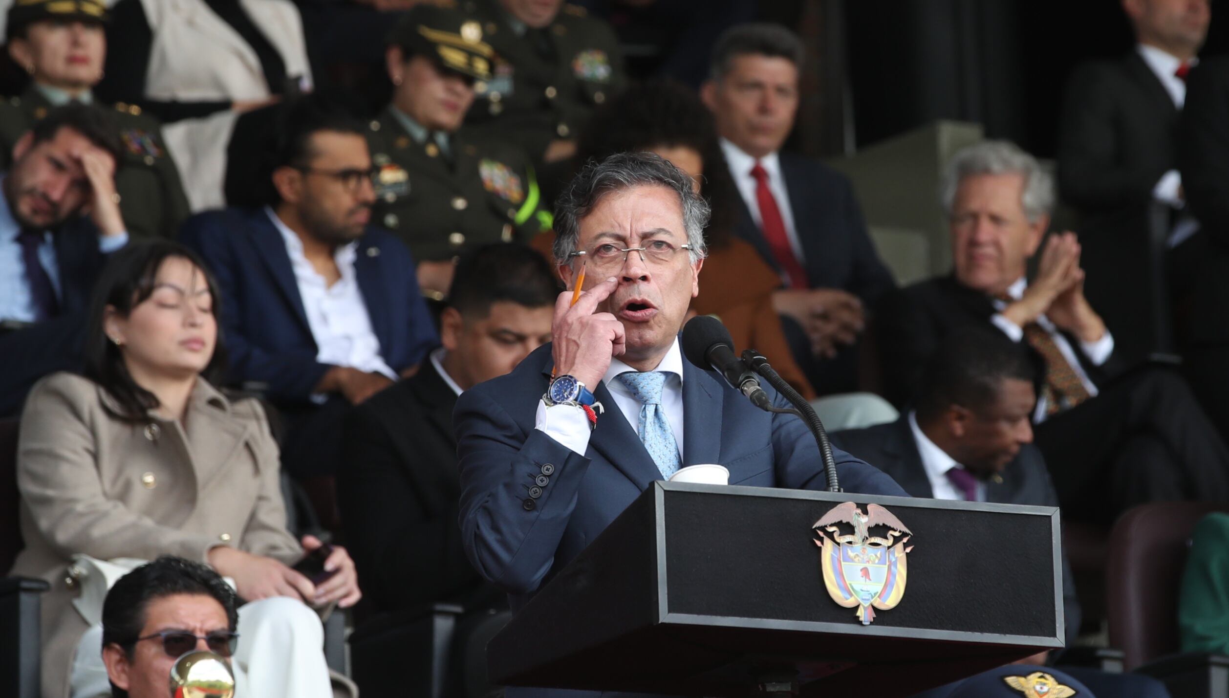 Gustavo Petro Posesión nuevo director general de la Policía Brigadier General William Oswaldo Rincón Cúpula Militar
octubre 24 2025