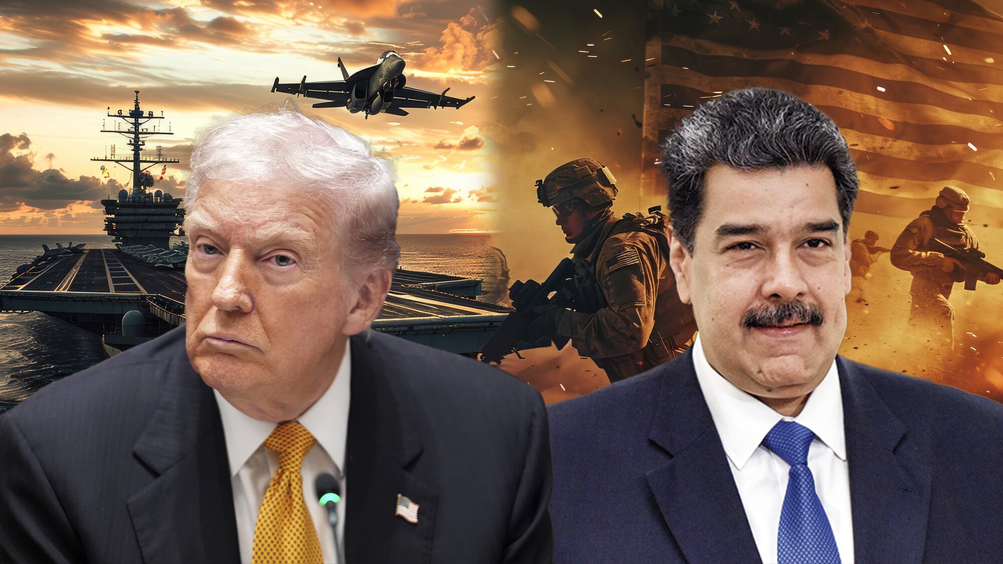 Donald Trump, Nicolás Maduro, ejército EE. UU.