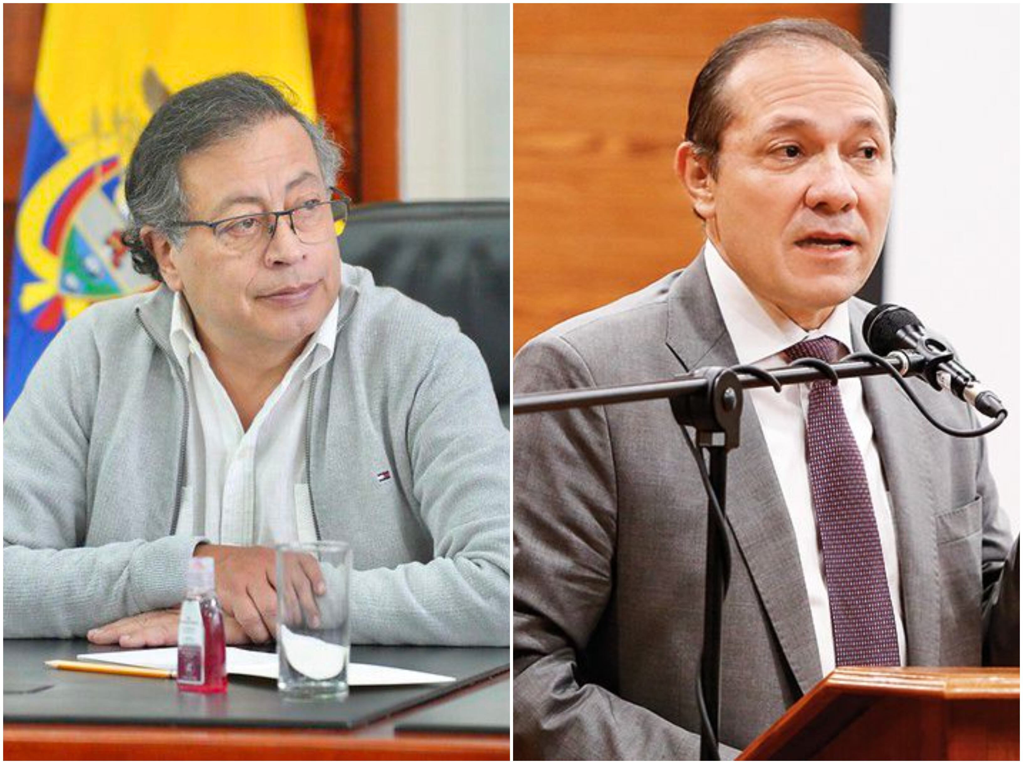 Gustavo Petro y Antonio Sanguino