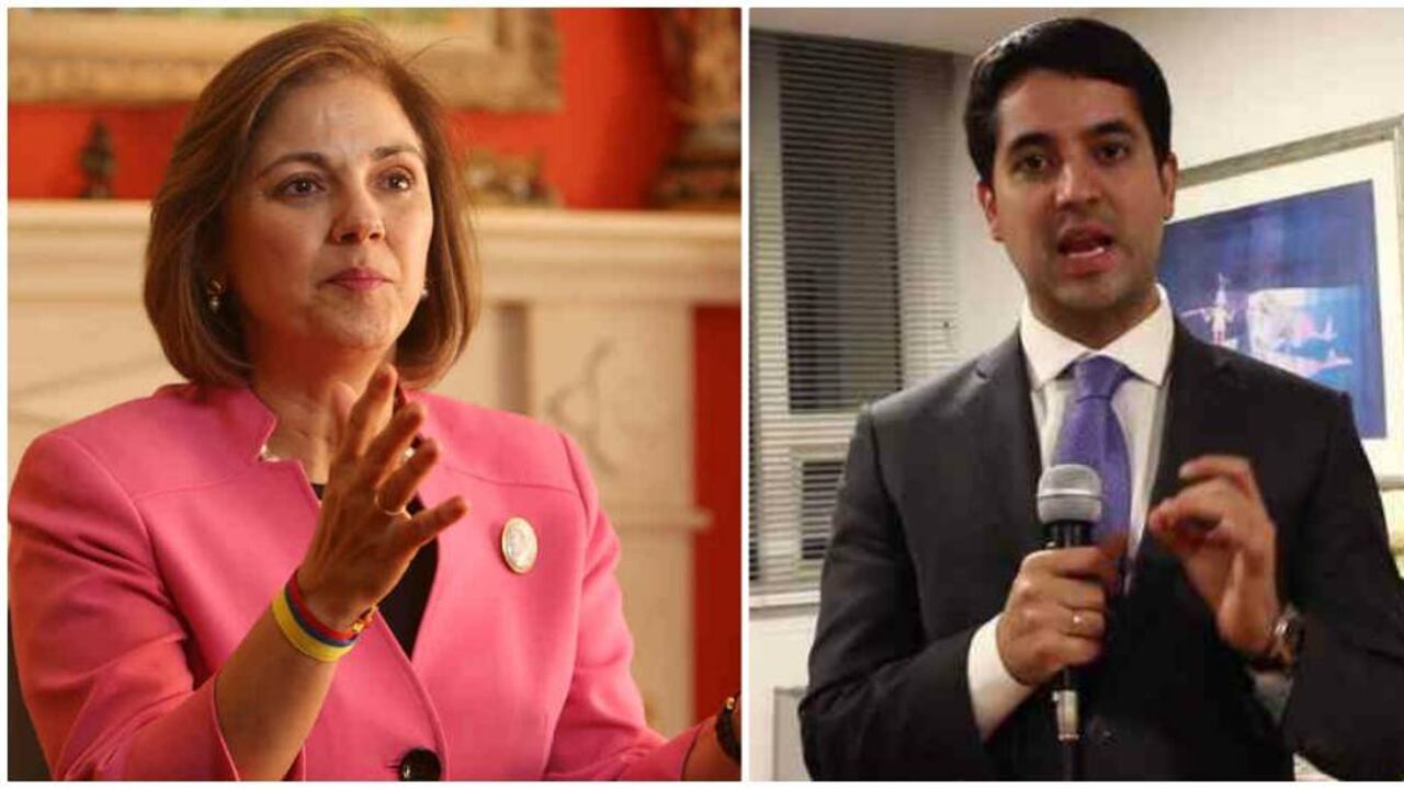 María del Rosario Guerra y Víctor Saavedra