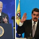 El gobierno de Biden busca promover la reanudación del diálogo entre el gobierno de Nicolás Maduro y la oposición en Venezuela. Foto: Montaje SEMANA.