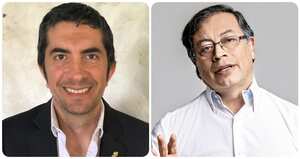 Pierre Onzaga y Gustavo Petro.