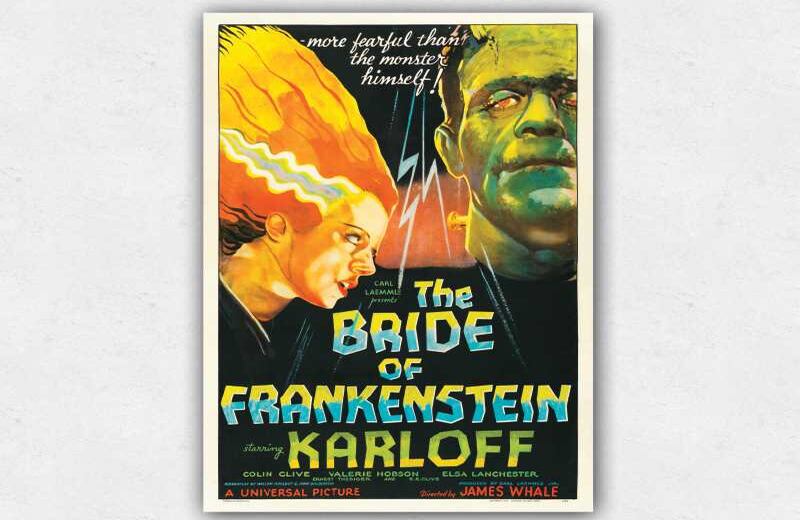  En la película ‘La novia de Frankenstein’, la interpretación de Boris Karloff inmortalizó al monstruo con dos tornillos en el cuello.