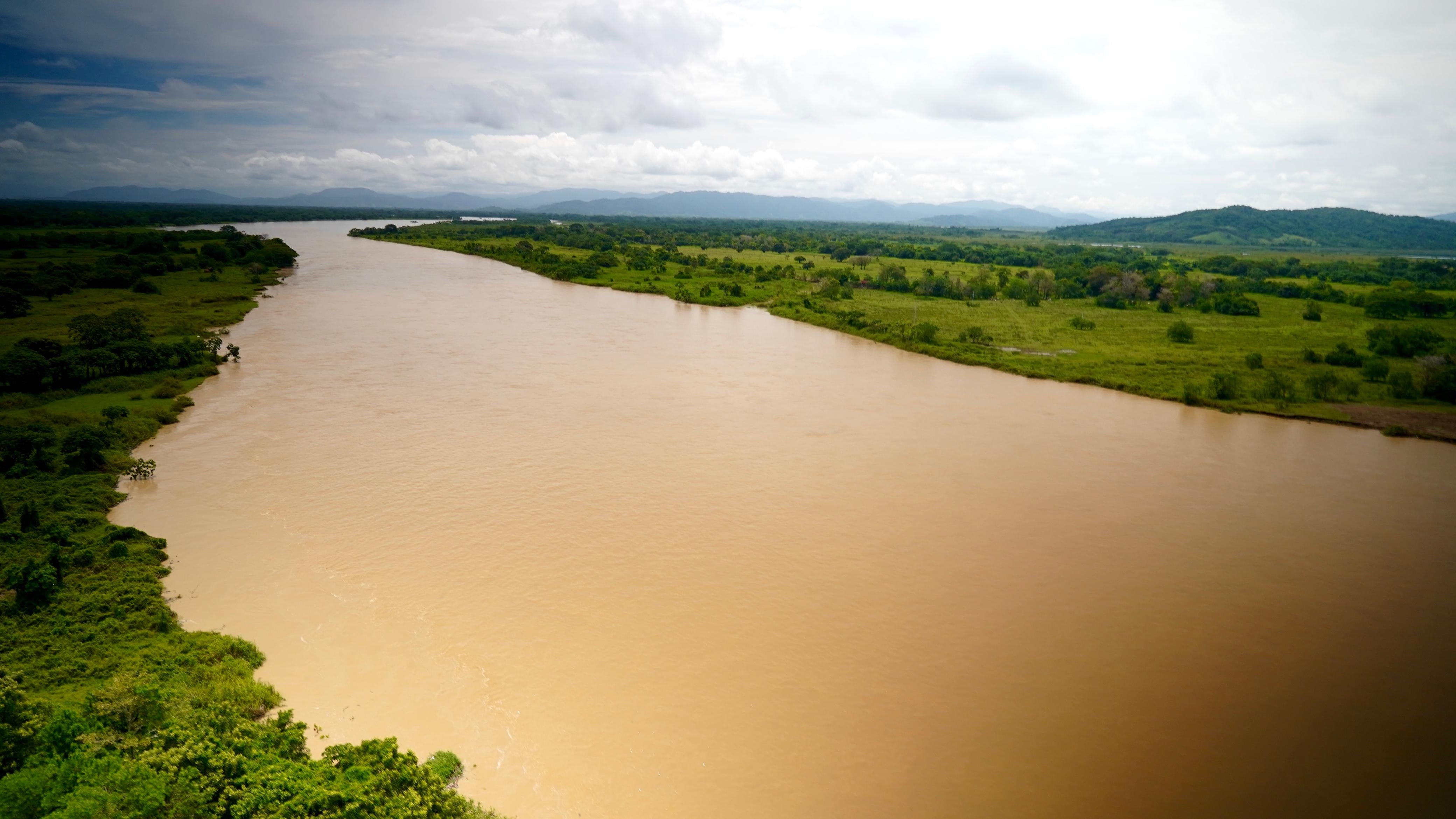 Vista del río Cauca desde la región de La Mojana, en el sur de Bolívar.