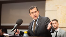 Rodrigo Lara, ministro del Interior.