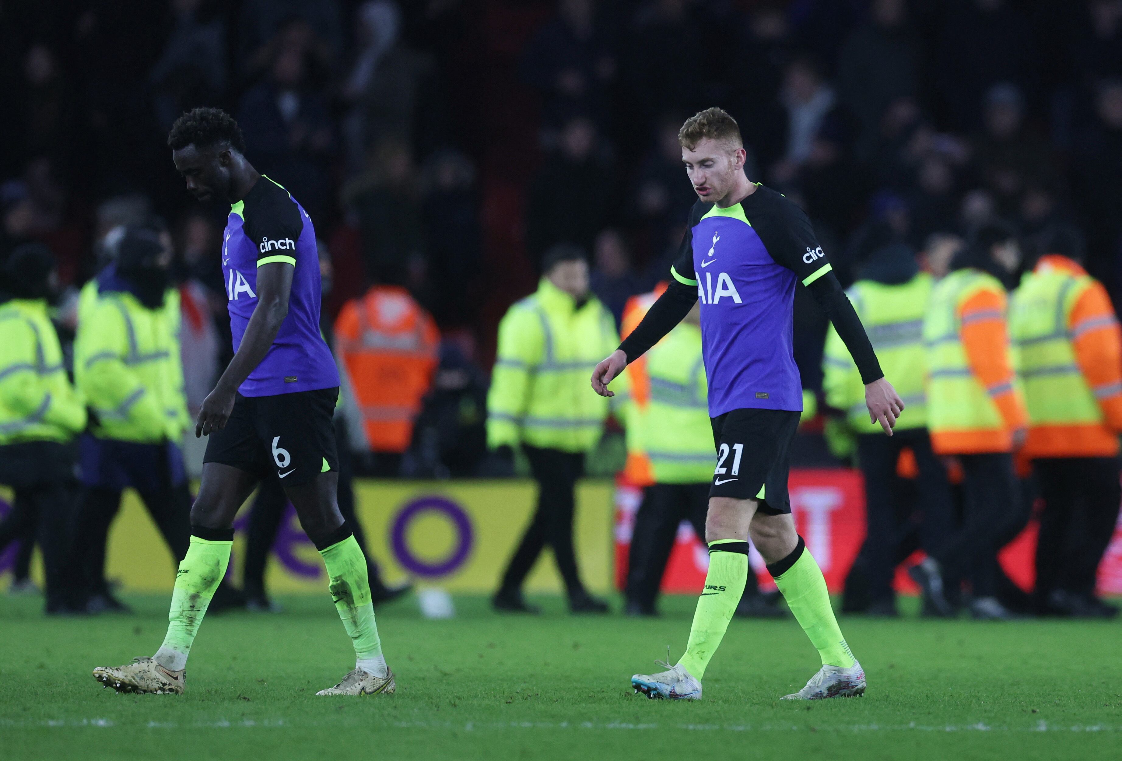 Davinson Sánchez, señalado tras la caída del Tottenham en FA Cup.