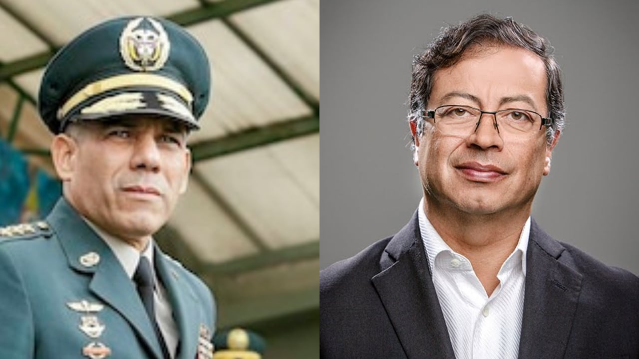 General Eduardo Zapateiro y Gustavo Petro,