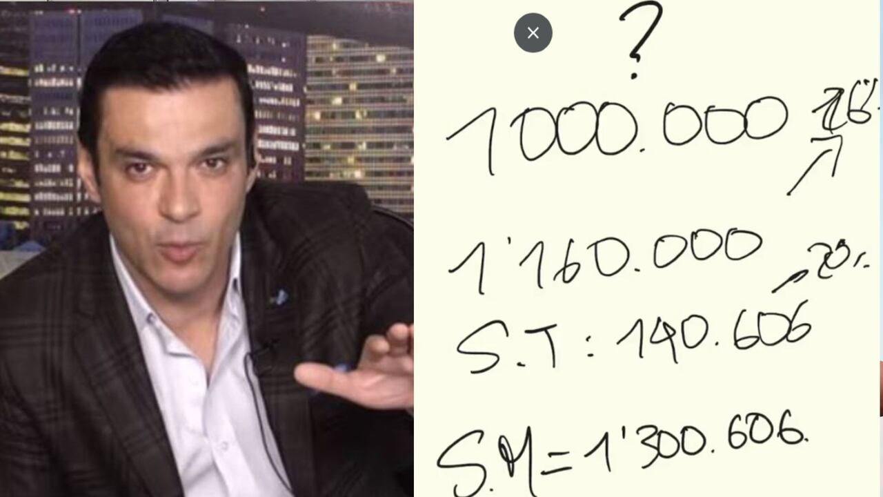 Juan Diego Alvira analizó cuánto en realidad subió el salario mínimo para 2023.