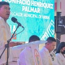 El alcalde de Uribia, Bonifacio Henríquez, lideró el encuentro con la comunidad wayuu.